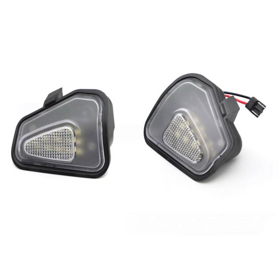 Φως Καθρέπτη Για  VW Scirocco 08-17, Passat B7 10-14, Jetta 11-18, Eos 11-15 SMD Led 6000K Λευκά 2 Τεμάχια