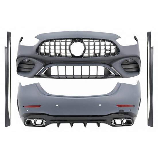 Body Kit Για Mercedes-Benz C-Class W206 21+ Sedan Amg C63 Look Με Μάσκα & Μπούκες