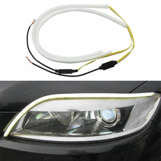 Led Light Bar Με Καλωδίωση Για Φώτα Ημέρας Και Φλας 60cm 2 Τεμάχια Led Light Bar Με Καλωδίωση Για Φώτα Ημέρας Και Φλας 60cm 2 Τεμάχια