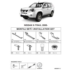 Βάσεις Πλαινών Σκαλοπατιών (Dma) Για Nissan Qashqai 2007-2014 Suv J10 / Qashqai +2 2009-2014 Suv Nj10 / X-Trail 2007-2014 Suv T31
