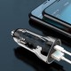 Φορτιστής Αναπτήρα Αυτοκινήτου Με 2 Θύρες Usb & USB-c 12-24V Διάφανος