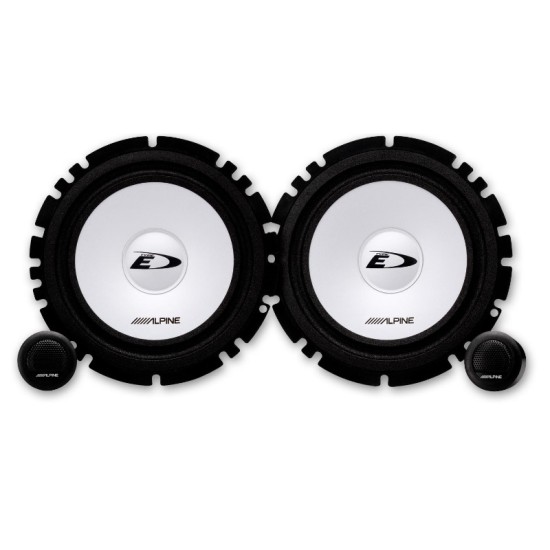 Ηχεία Αυτοκινήτου Alpine SXE-1750S Διαιρούμενο 6.5" /16.5cm 280w Peak 45w RMS 2 Δρόμων Ζευγάρι 2 Τεμάχια