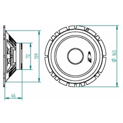 Ηχεία Αυτοκινήτου Alpine SXE-1750S Διαιρούμενο 6.5" /16.5cm 280w Peak 45w RMS 2 Δρόμων Ζευγάρι 2 Τεμάχια
