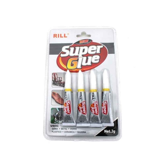 Κόλλα Στιγμής Gel Super Glue 3gr Σετ 4 Τεμάχια 0187010 Κόλλα Στιγμής Gel Super Glue 3gr Σετ 4 Τεμάχια 0187010