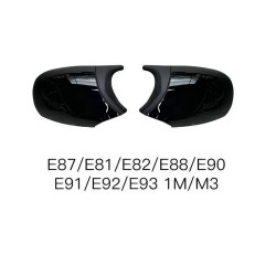 Καπάκια Καθρεφτών Για Bmw 1 E87/E81/E82/E88, 3 E90, E91/ E92, E93 M3/M4 Look Facelift LCI Μοντέλα Μαύρο Γυαλιστερό & Mat 2 Τεμάχια