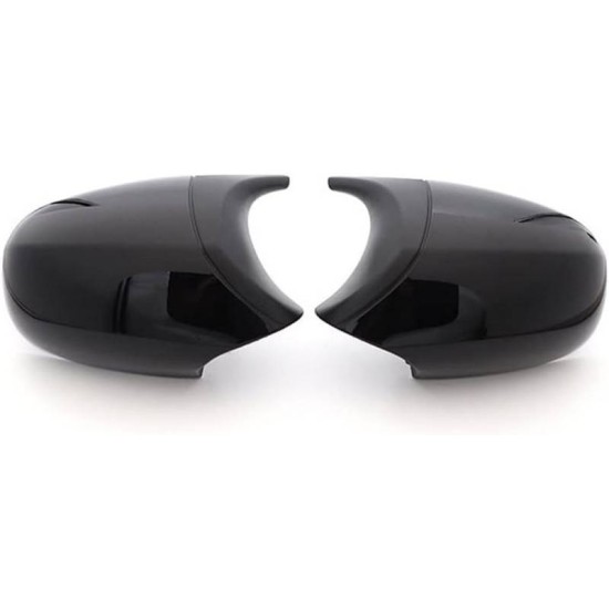 Καπάκια Καθρεφτών Για Bmw 1 E87/E81/E82/E88, 3 E90, E91/ E92, E93 M3/M4 Look Facelift LCI Μοντέλα Μαύρο Γυαλιστερό & Mat 2 Τεμάχια