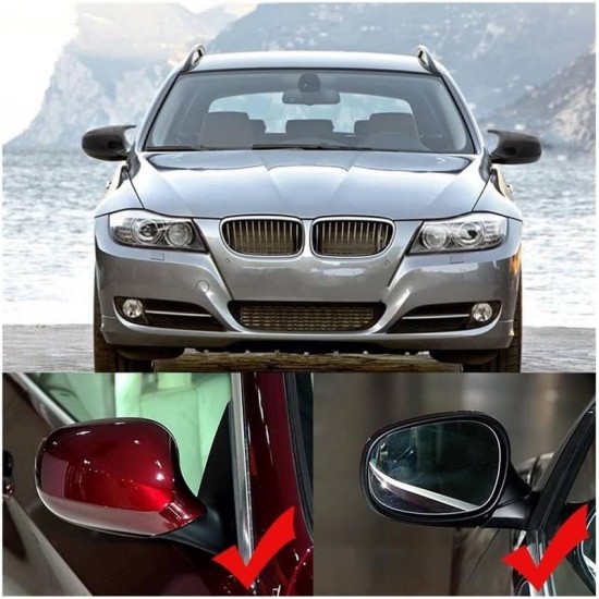 Καπάκια Καθρεφτών Για Bmw 1 E87/E81/E82/E88, 3 E90, E91/ E92, E93 M3/M4 Look Facelift LCI Μοντέλα Μαύρο Γυαλιστερό & Mat 2 Τεμάχια