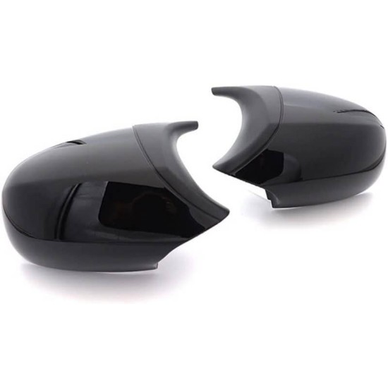 Καπάκια Καθρεφτών Για Bmw 1 E87/E81/E82/E88, 3 E90, E91/ E92, E93 M3/M4 Look Facelift LCI Μοντέλα Μαύρο Γυαλιστερό & Mat 2 Τεμάχια