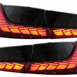 Πισινά Φανάρια Set Για Bmw 3 G20 G28 M3 G80 18-22 Sedan Dynamic Signal Red/Smokel Vland