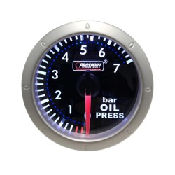 Όργανο Πίεσης Λαδιού Prosport Diamond Mirror Look Φιμέ 52mm Όργανο Πίεσης Λαδιού Prosport Diamond Mirror Look Φιμέ 52mm