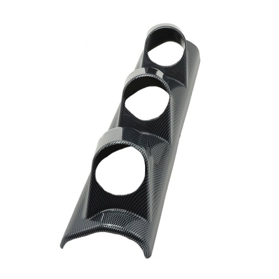 Βάση Για Όργανα Κολώνας Τριπλή (3 x 52mm) Carbon Look Auto Gauge