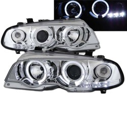 Μπροστινά Φανάρια Set Για Bmw 3 E46 Coupe / Cabrio 99-03 Angel Eyes & Led Χρωμίου H1/H1 Manual Sonar Μπροστινά Φανάρια Set Για Bmw 3 E46 Coupe / Cabrio 99-03 Angel Eyes & Led Χρωμίου H1/H1 Manual Sonar