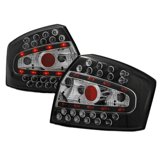 Πισινά Φανάρια Set Για Audi A4 B6 00-04 Led Μαύρα LH Group