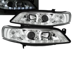 Μπροστινά Φανάρια Set Για Opel Vectra B 99-02 DRL Χρωμίου H1/H1 JunYan Μπροστινά Φανάρια Set Για Opel Vectra B 99-02 DRL Χρωμίου H1/H1 JunYan