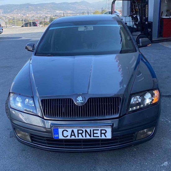 Μπροστινά Φανάρια Set Για Skoda Octavia 1Z 04-08 DRL Μαύρα H7/H1 Sonar