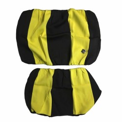 Κάλυμμα Πισινών Καθισμάτων Αυτοκινήτου Neopren Type R Μαύρο-Κίτρινο 2 Τεμάχια