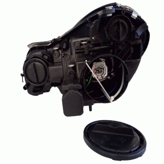 Φανάρι Μπροστινό Δεξί Για Mercedes-Benz E-Class W211 06-09 Χρωμίου Facelift H7/H7 Με Μοτέρ Depo