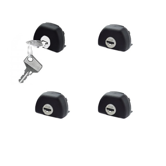Κλειδαριές Για Μπάρες Οροφής CRUZ Alu Cargo 932-044 Σετ 4 Τεμάχια Με 2 Κλειδιά