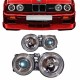 Μπροστινά Φανάρια Set Για Bmw 3 E30 82-94 Angel Eyes Χρωμίου H1/H1 Manual Depo