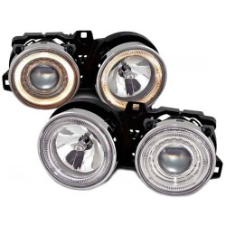 Μπροστινά Φανάρια Set Για Bmw 3 E30 82-94 Angel Eyes Χρωμίου H1/H1 Manual Depo Μπροστινά Φανάρια Set Για Bmw 3 E30 82-94 Angel Eyes Χρωμίου H1/H1 Manual Depo