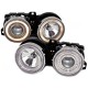 Μπροστινά Φανάρια Set Για Bmw 3 E30 82-94 Angel Eyes Χρωμίου H1/H1 Manual Depo