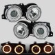 Μπροστινά Φανάρια Set Για Bmw 3 E30 82-94 Angel Eyes Χρωμίου H1/H1 Manual Depo