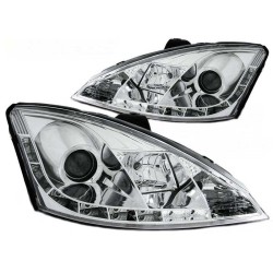 Μπροστινά Φανάρια Set Για Ford Focus 98-01 DRL Χρωμίου H1/H1 Sonar