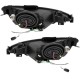 Μπροστινά Φανάρια Set Για Peugeot 206 98-03 DRL Μαύρα H1/H1 Sonar