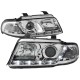 Μπροστινά Φανάρια Set Για Audi A4 B5 94-98 DRL Χρωμίου H1/H1 Sonar