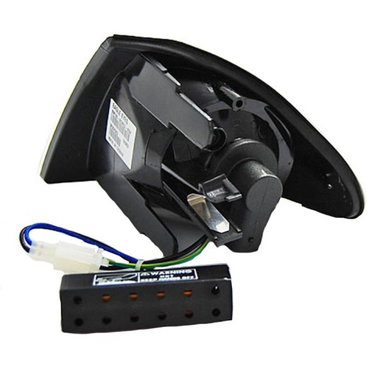 Μπροστινά Φλας Για Bmw 3 E46 99-01 Sedan/Touring Μαύρα/Clear Led 2 Τεμάχια Eagle Eyes