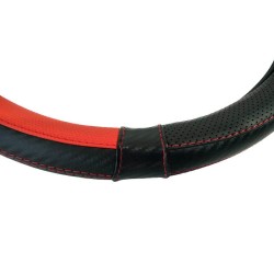 Κάλυμμα Τιμονιού Αυτοκινήτου Δερματίνη X-Treme Sport Μαύρο-Κόκκινο Medium 38cm Κάλυμμα Τιμονιού Αυτοκινήτου Δερματίνη X-Treme Sport Μαύρο-Κόκκινο Medium 38cm