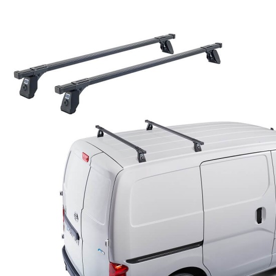 Μπάρες Οροφής Σιδερένιες CRUZ Cargo Spro-120cm 922-415 Σετ Με Πόδια Για Opel Combo C 03-12 (Aluminum Piece) 2 Τεμάχια