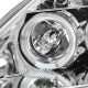 Μπροστινά Φανάρια Set Για Toyota Celica T230 99-05 Angel Eyes & Led Χρωμίου H3/H1 Manual Junyan