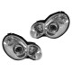 Μπροστινά Φανάρια Set Για Mercedes-Benz CL203 SportsCoupe 00-04 Projectors Χρωμίου H7/H7 Με Ρυθμιστή Αέρος Depo