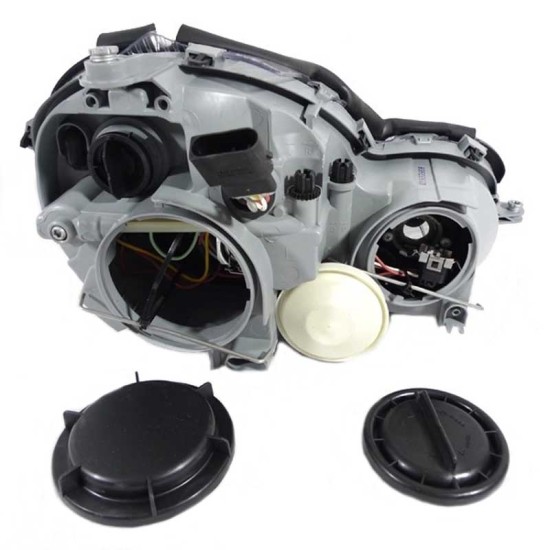 Μπροστινά Φανάρια Set Για Mercedes-Benz CL203 SportsCoupe 00-04 Projectors Χρωμίου H7/H7 Με Ρυθμιστή Αέρος Depo