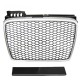 Μάσκα Για Audi A4 B7 04-07 RS4 Look Κυψελωτή Ασημί/Μαύρο 1 Τεμάχιο