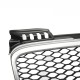 Μάσκα Για Audi A4 B7 04-07 RS4 Look Κυψελωτή Ασημί/Μαύρο 1 Τεμάχιο