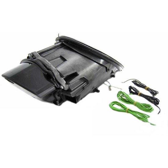 Μπροστινά Φανάρια Set Για Porsche Carrera 911 997 04-09 DRL Tube Lights Μαύρα Xenon D2S/H1 Sonar