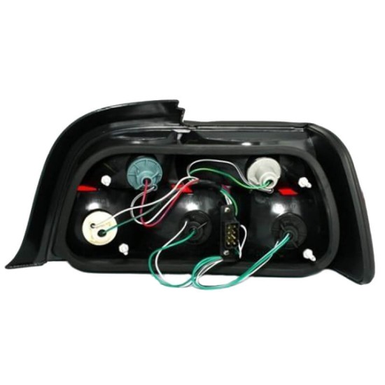 Πισινά Φανάρια Set Για Bmw 3 E36 Coupe/Cabrio 90-99 Κόκκινο/Crystal Depo