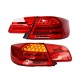 Πισινά Φανάρια Set Για Bmw 3 E92 Coupe 06-10 Led Bar LCI Look Κόκκινο/Φιμέ Depo
