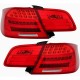 Πισινά Φανάρια Set Για Bmw 3 E92 Coupe 06-10 Led Bar LCI Look Κόκκινο/Φιμέ Depo