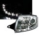 Μπροστινά Φανάρια Set Για Audi TT 8N 98-05 DRL Χρωμίου H7/H1/H7 Με Μοτέρ Sonar