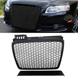 Μάσκα Για Audi A4 B7 04-07 RS4 Look Κυψελωτή Μαύρο Ματ 1 Τεμάχιο Μάσκα Για Audi A4 B7 04-07 RS4 Look Κυψελωτή Μαύρο Ματ 1 Τεμάχιο