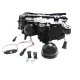 Μπροστινά Φανάρια Set Για Bmw 3 E46 Sedan/Caravan 01-05 LED Angel Eyes Μαύρα H7/H7 Με Μοτέρ Eagle Eyes