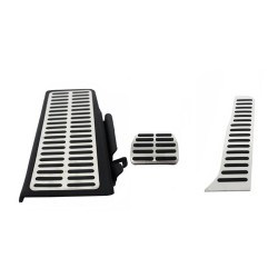 Πεντάλ Αλουμινίου Κουμπωτά Και Footrest Για VW Passat B6 05-10 / Passat B7 10-14 / Passat CC Αυτόματα Σετ 3 Τεμάχια KPVW02