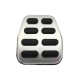 Πεντάλ Αλουμινίου Και Footrest Για VW Golf 5 , 6 , Scirocco, Sharan, Caddy / Skoda Octavia 04-13 / Seat Leon 1P, Toledo 3 Μη Αυτόματα Σετ 4 Τεμάχια