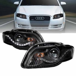 Μπροστινά Φανάρια Set Για Audi A4 B7 04-08 Μαύρα H9 Με Μοτέρ Eagle Eyes Μπροστινά Φανάρια Set Για Audi A4 B7 04-08 Μαύρα H9 Με Μοτέρ Eagle Eyes