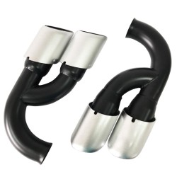 Μπούκες Εξάτμισης Διπλές Για Porsche Cayenne / VW Touareg V6 Look 2 Τεμάχια Μπούκες Εξάτμισης Διπλές Για Porsche Cayenne / VW Touareg V6 Look 2 Τεμάχια