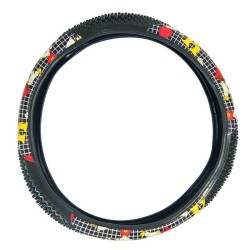 Κάλυμμα Τιμονιού Αυτοκινήτου Δερματίνη Παραστάσεις Μαύρο Medium 38cm Κάλυμμα Τιμονιού Αυτοκινήτου Δερματίνη Παραστάσεις Μαύρο Medium 38cm