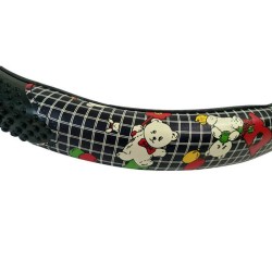 Κάλυμμα Τιμονιού Αυτοκινήτου Δερματίνη Παραστάσεις Μαύρο Medium 38cm Κάλυμμα Τιμονιού Αυτοκινήτου Δερματίνη Παραστάσεις Μαύρο Medium 38cm